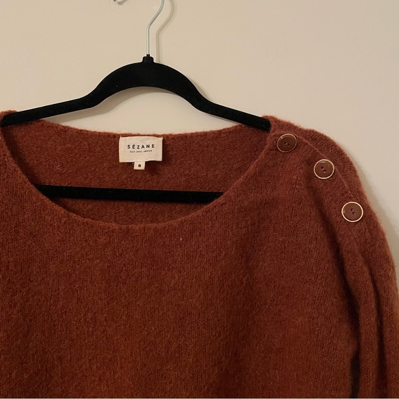 Sezane stretchy Mohair/ Wool Sweater - Picture 5 of 5